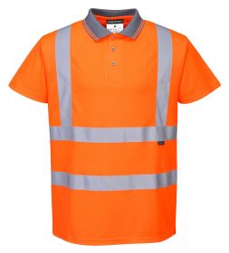 HI-VIS SHORT SLEEVE POLO ORANGE