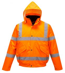 HI-VIS BOMBER JACKET ORANGE