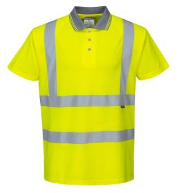 HI-VIS SHORT SLEEVE POLO YELLOW