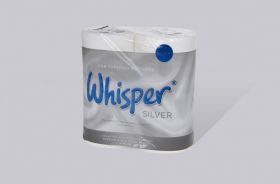 WHISPER SILVER 2 PLY LUXURY TOILET ROLL PACK 40